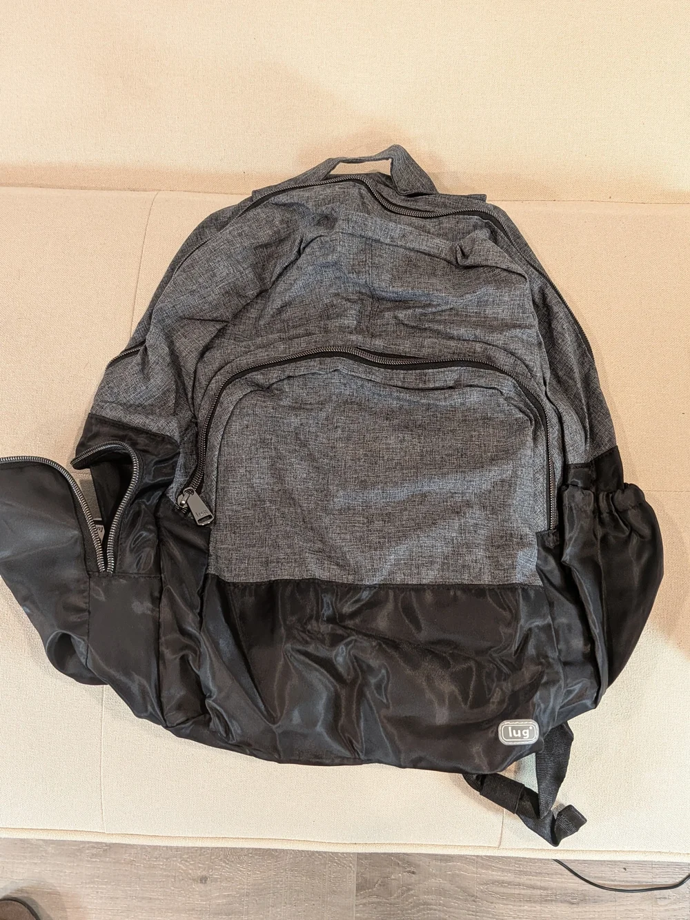 Echo Packable Backpack by Lug - Black with Gold Stars